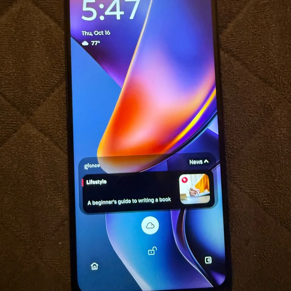 Motorola Smartphone with Black Frame